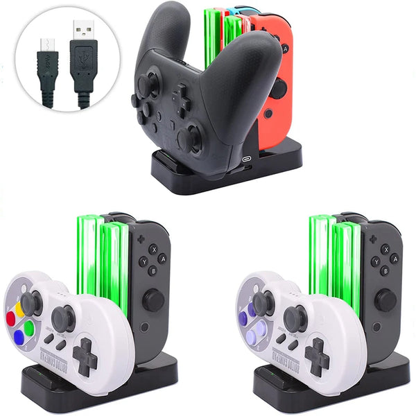 4 in1 Charging Dock For Nintend Switch OLED - BESTGADZET