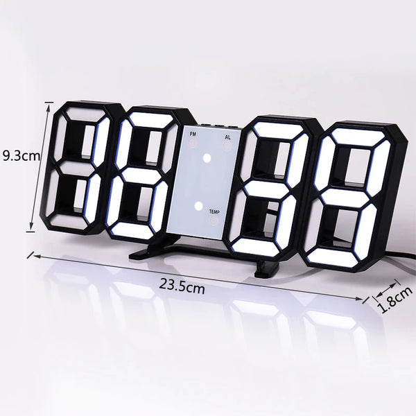 3D LED Electronic Desk Digital Clock - BESTGADZET