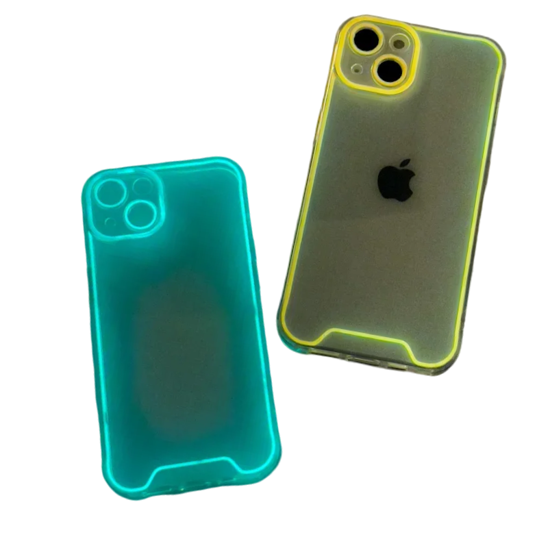 Luminous iPhone case, soft silicone back cover, various models