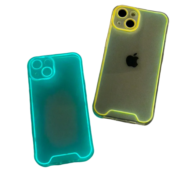 Luminous iPhone case, soft silicone back cover, various models