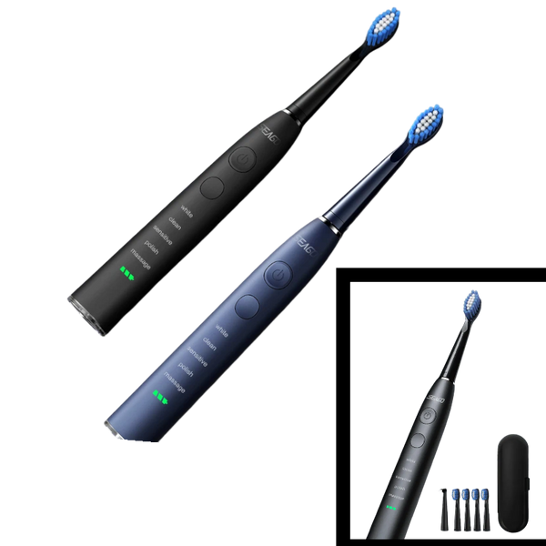 Seago Electric Sonic Toothbrush - USB Rechargeable, 360 Days Battery Life with 4 Replacement Heads