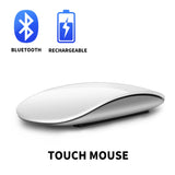 Bluetooth 4.0 Wireless Mouse Rechargeable Silent Multi Arc Touch Mice Ultra-thin Magic Mouse For Laptop Ipad Mac PC Macbook - BESTGADZET