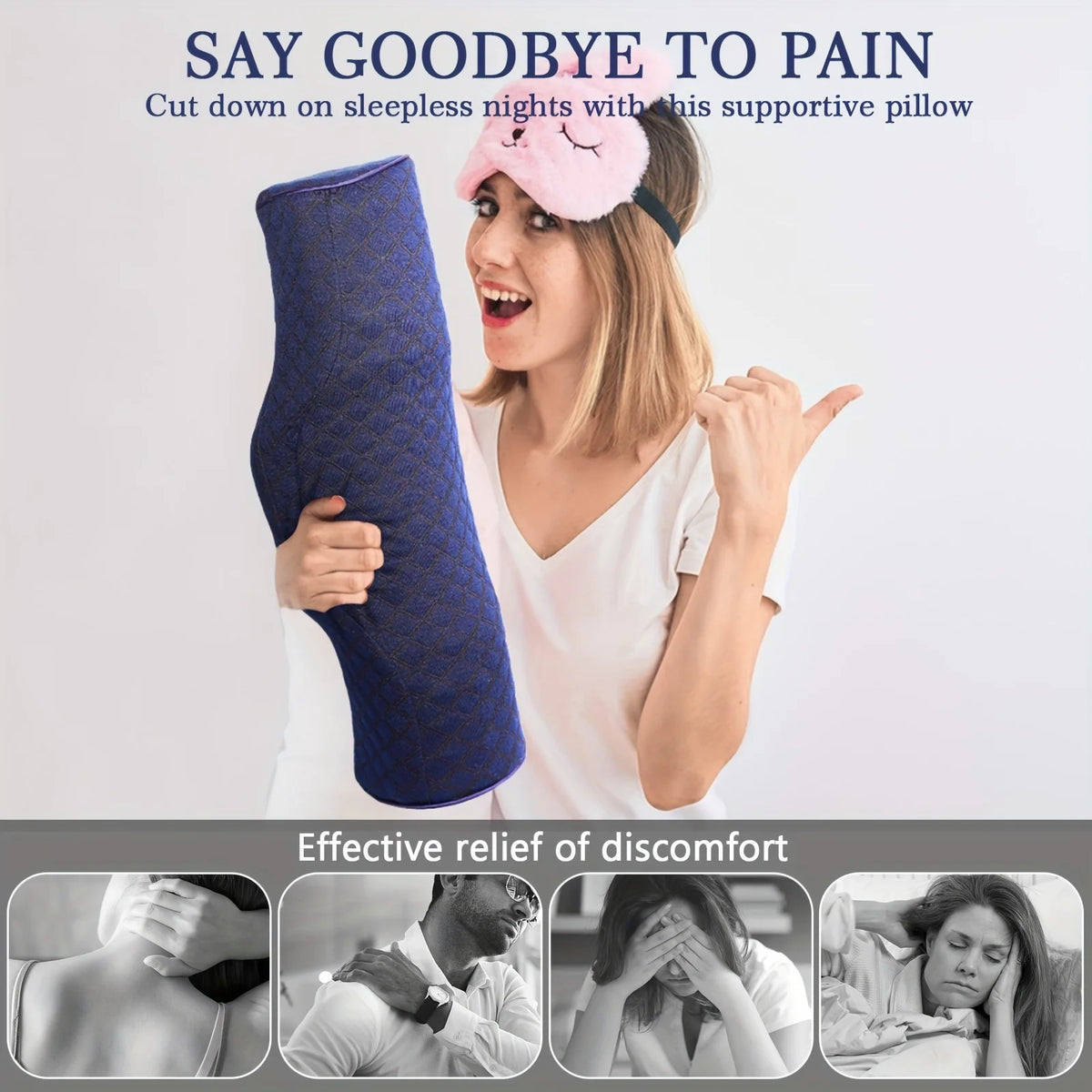 Orthopedic Memory Foam Neck Pillow - Cervical Support for All Sleepers