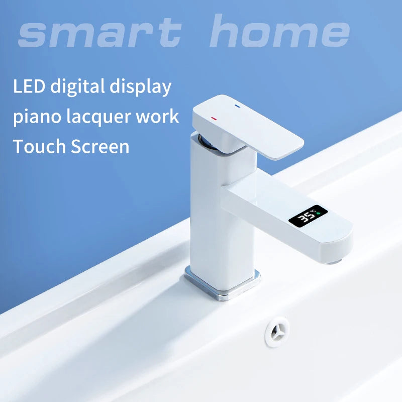 Bathroom Digital Faucet Temperature Control