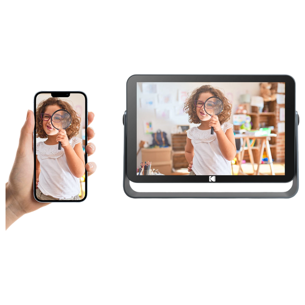 Kodak 10.1 Inch Digital Photo Frame Built-in Battery,1920*1200 FHD Touch Wide Picture Screen with 32GB Storage