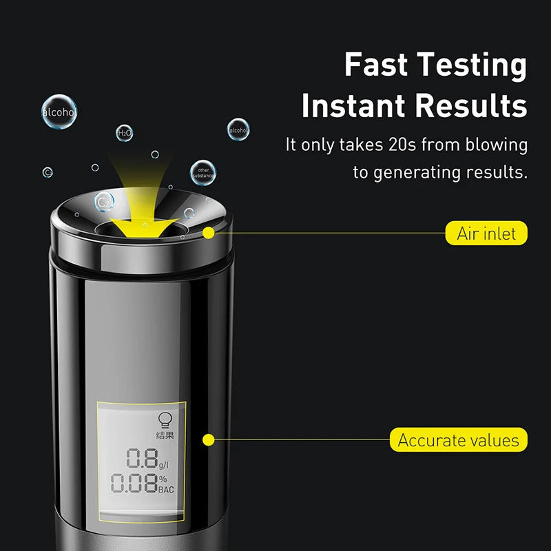 Baseus LED Display Professional Automatic Alcohol Tester - BESTGADZET