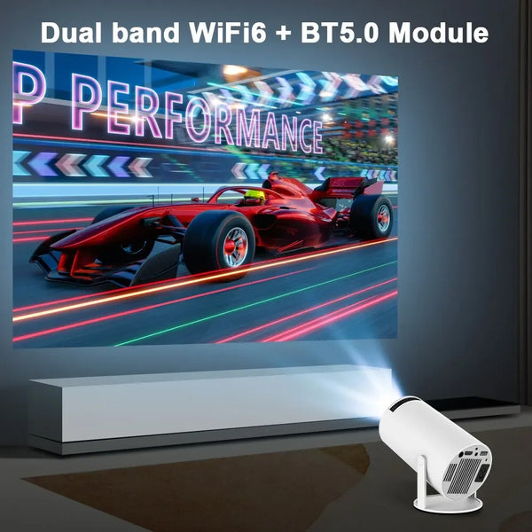 Android 11 4K Projector HY300 - Dual WiFi, 1280x720P, 260 ANSI, 180° Flexibility, BT5.0