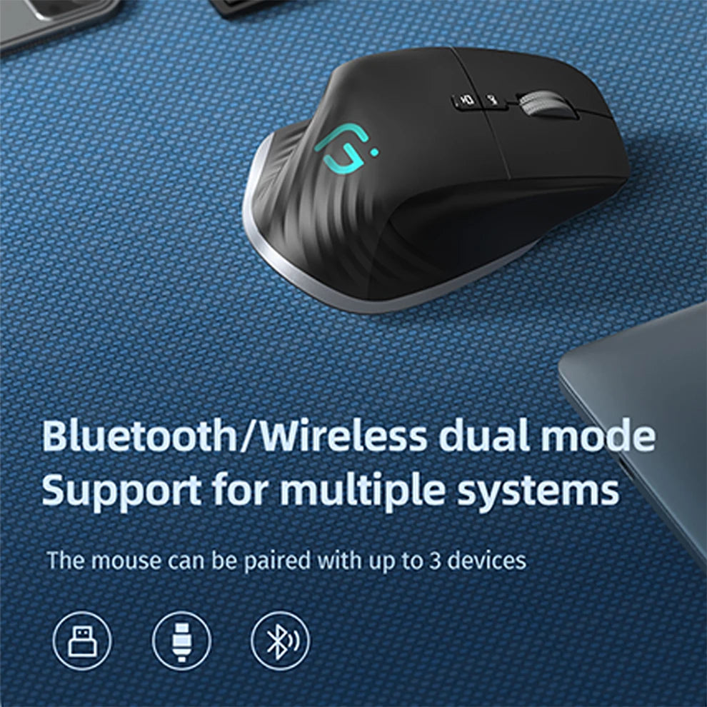 Multi-Device Wireless Mouse Bluetooth 5.0 & 3.0 Mouse 2.4G