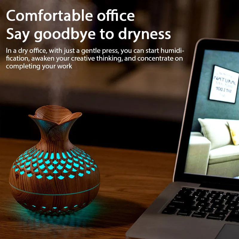 USB Wood Grain Air Diffuser - BESTGADZET