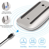 Bluetooth 4.0 Wireless Mouse Rechargeable Silent Multi Arc Touch Mice Ultra-thin Magic Mouse For Laptop Ipad Mac PC Macbook - BESTGADZET