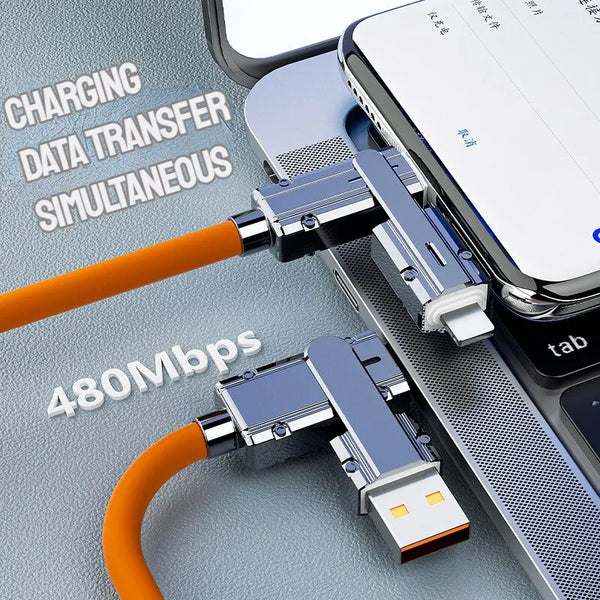 Type C To Typec Cable 2-In-2 66W Pd Fast Charging Usb C To Usb C To iPhone Suitable for iPhone iPad Huawei Xiaomi Samsung Redmi - BESTGADZET