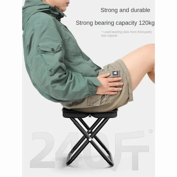 Portable multifunctional outdoor picnic camping folding chair, ultra light fishing stool, travel stool, fishing accessories - BESTGADZET