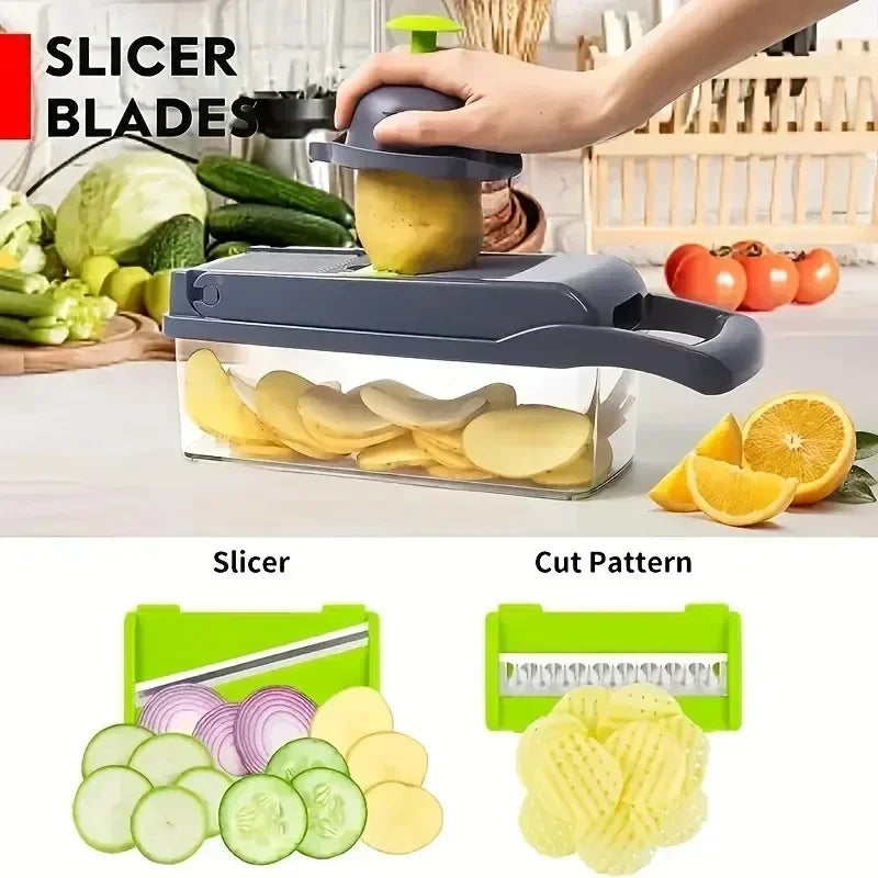 14/16 in 1 Multifunctional Vegetable Chopper - BESTGADZET