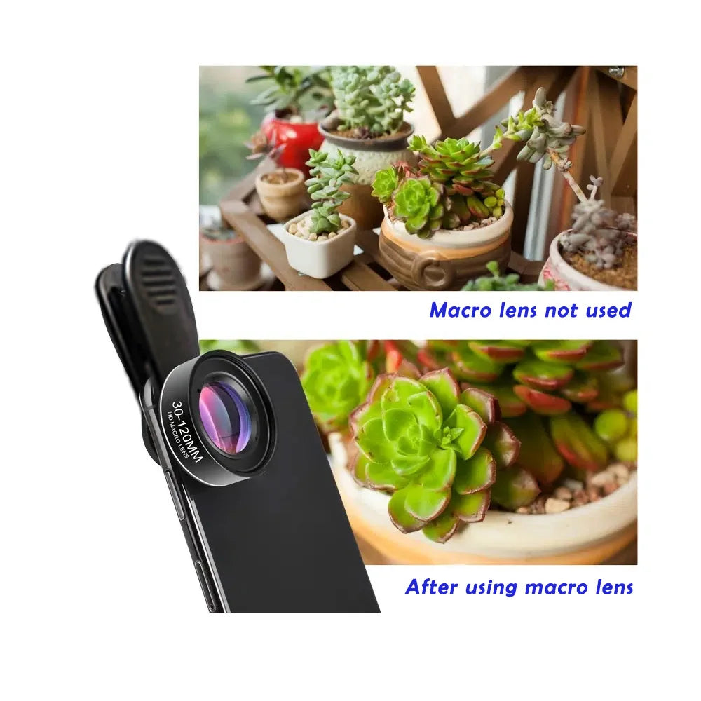 4K HD Phone Lens 30-120mm Macro Lens Long-distance Shot CPL Star Filter for iPhone 15 Samsung Huawei Mobile Phones Accessories - BESTGADZET