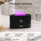 essential oil diffuser, USB LED flame fire - BESTGADZET